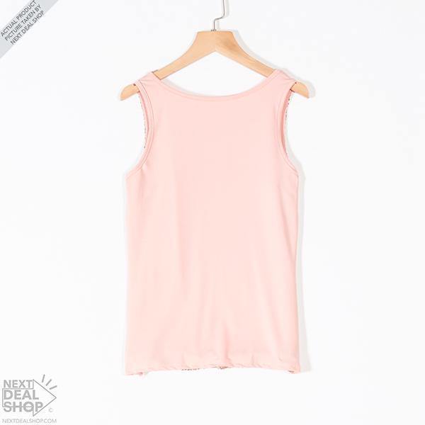 Camiseta sin mangas ajustada con lentejuelas para mujer